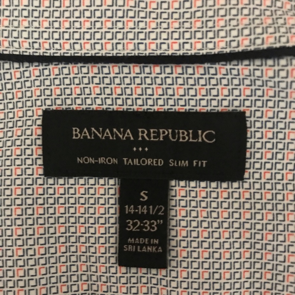 Banana Republic Tailored Slim Fit Shirt Small - Picture 5 of 5